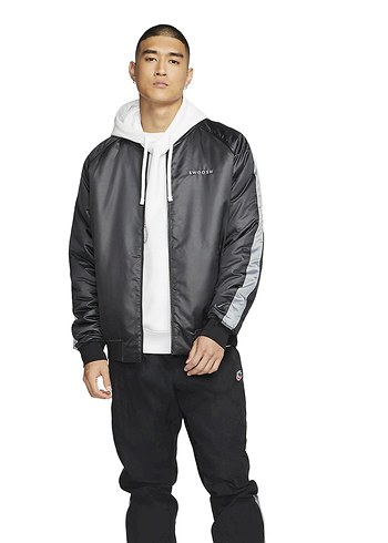 Nike Swoosh çift taraflı Bomber Ceket - Görsel 7