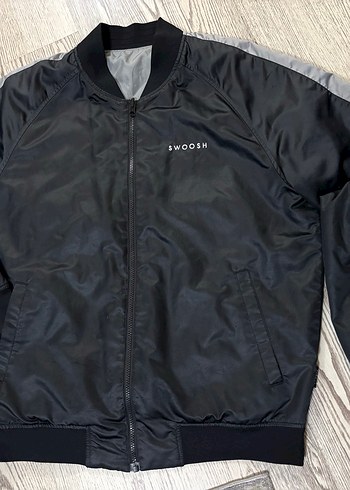 Nike Swoosh çift taraflı Bomber Ceket - Görsel 10