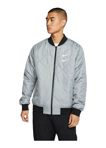 Nike Swoosh çift taraflı Bomber Ceket - Görsel 9