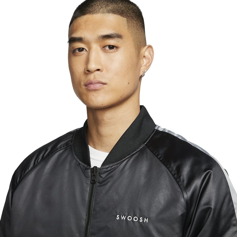Nike Swoosh çift taraflı Bomber Ceket - Görsel 3
