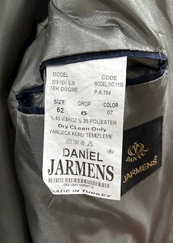 Düğmeli Gri Erkek Takım Ceket - Görsel 5