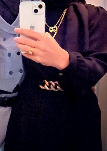 2 li takım Kemerli Siyah - Görsel 3