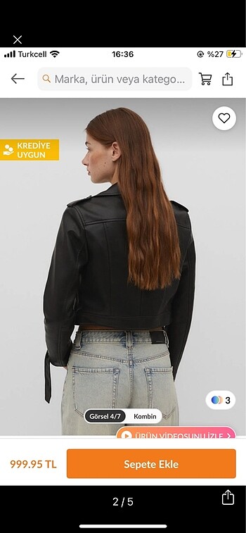 s Beden Stradivarius Deri Ceket