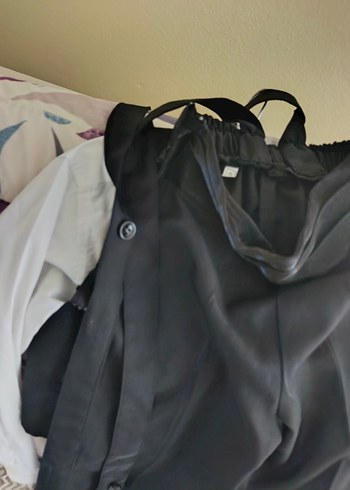 Düğmeli Siyah Kolsuz Tuxedo Yelek - Görsel 4