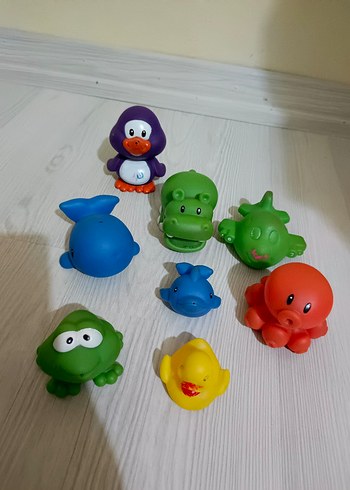 Renkli Deniz Hayvanları Oyuncak Seti - Görsel 5