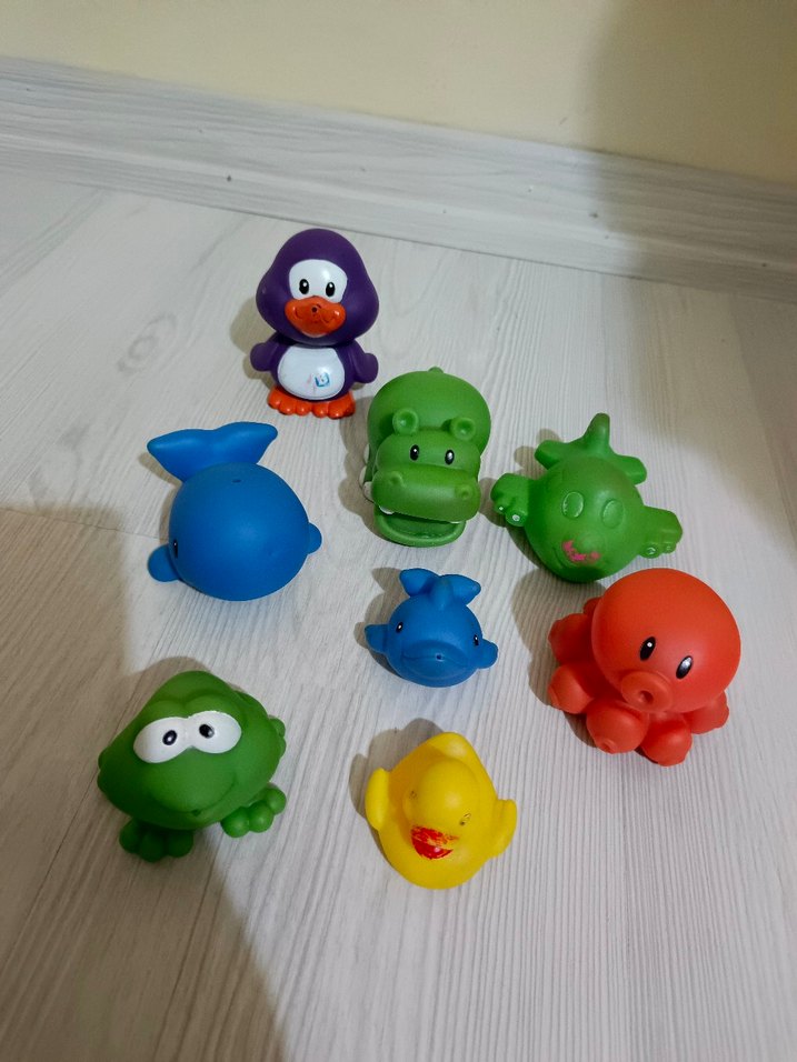 Renkli Deniz Hayvanları Oyuncak Seti - Görsel 5