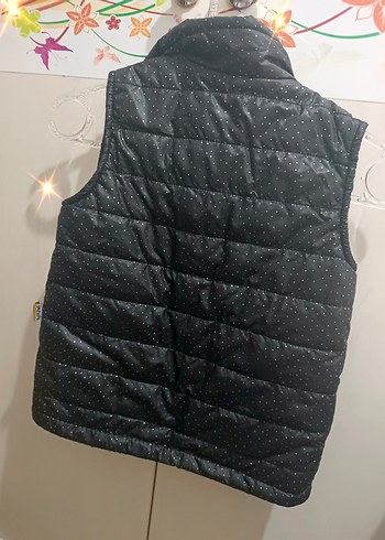 Parlak Siyah Fermuarlı çocukYelek - Görsel 3