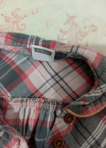 Gri Ekoseli Uzun Kollu Kız Gömleği - Görsel 8