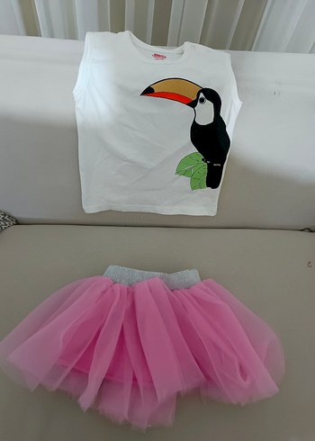 Kız Çocuk Pop Art Kısa Kollu Tişört - Görsel 6