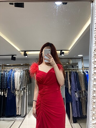 Diğer Kırmızı elbise abiye