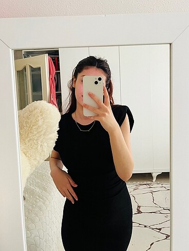 s Beden siyah Renk Siyah drapeli dar elbise