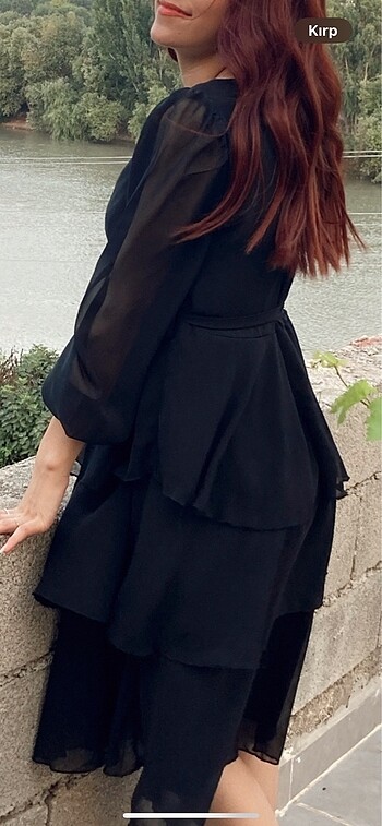 s Beden Kat kat siyah elbise