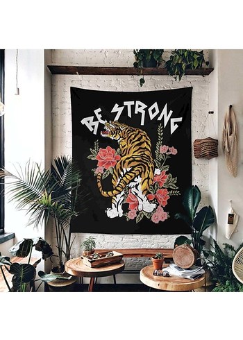 Beden Wallhang Kaplan ve Floral Desen Duvar Halısı
