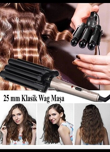 Beden Shibo Wag Maşa Saç Maşası Su dalgası