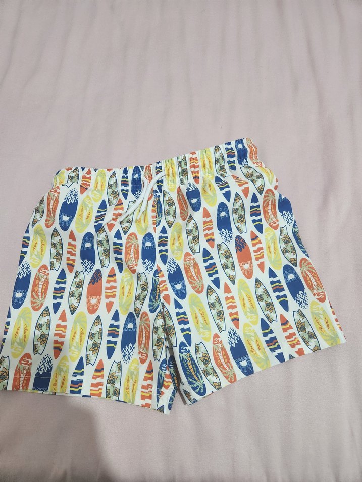 Renkli Bağlama Desenli Erkek Mayo Şortu - Görsel 4