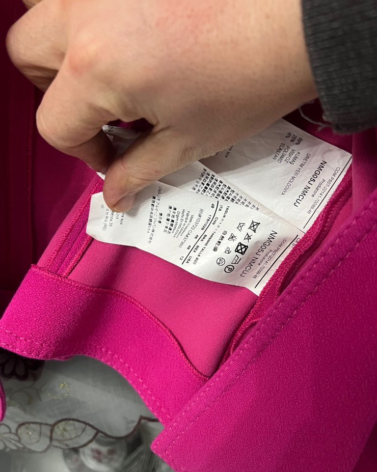 Armani colection Pembe Düğmeli Kadın Blazer Ceket - Görsel 3