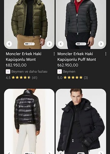 Moncler mont Orjinal Düğmeli Çok Renkli Erkek Mont - Görsel 12