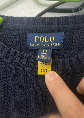 Ralph lauren kazak bayan l beden Polo Örgü Uzun Kollu Kazak - Görsel 2