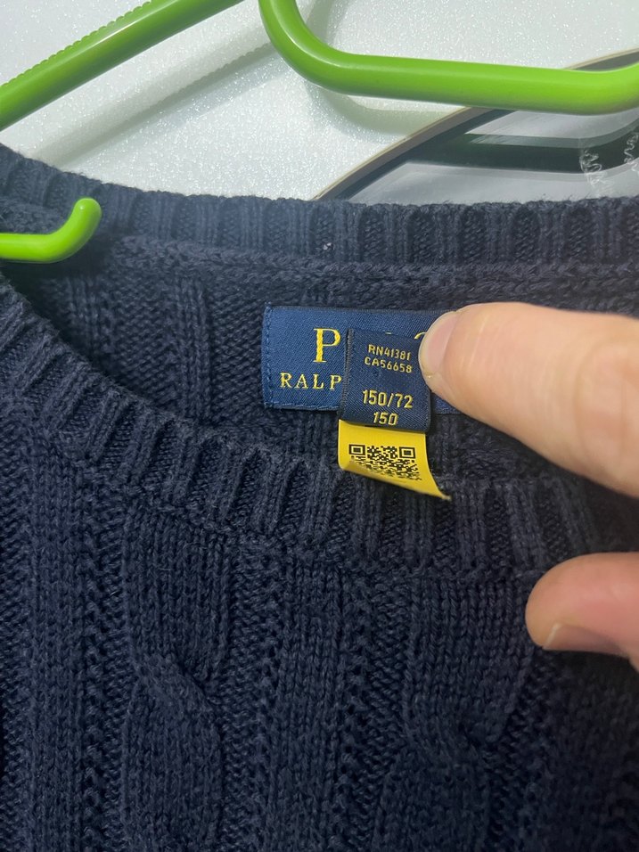 Ralph lauren kazak bayan l beden Polo Örgü Uzun Kollu Kazak - Görsel 3