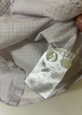 Lacoste Erkek Gri Beyaz Pamuklu Gömlek - Görsel 3