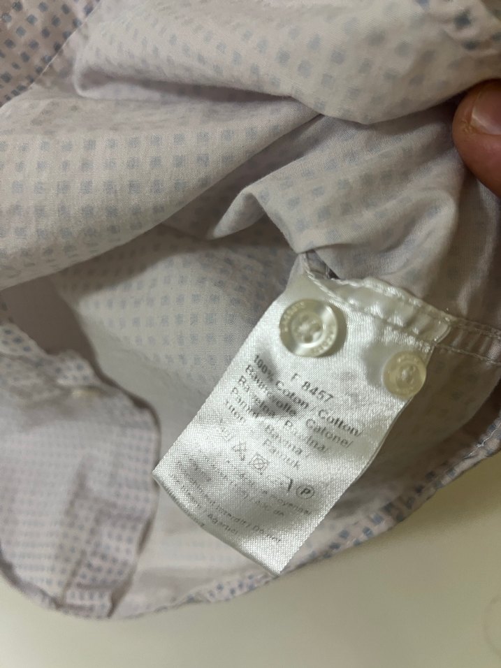 Lacoste Erkek Gri Beyaz Pamuklu Gömlek - Görsel 3