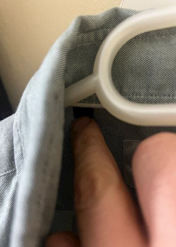 Gri Keten Düğmeli Erkek Gömlek - Görsel 3