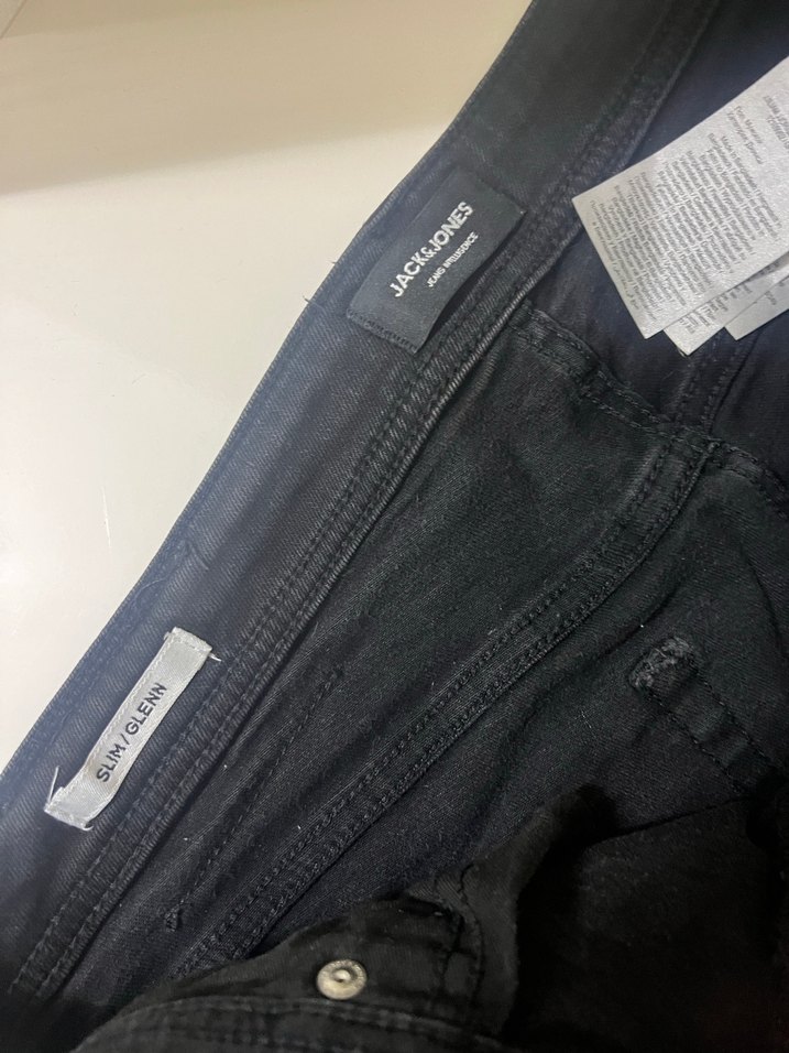 Jack jones 33 beden Siyah Düğmeli Erkek Kot Pantolon - Görsel 3