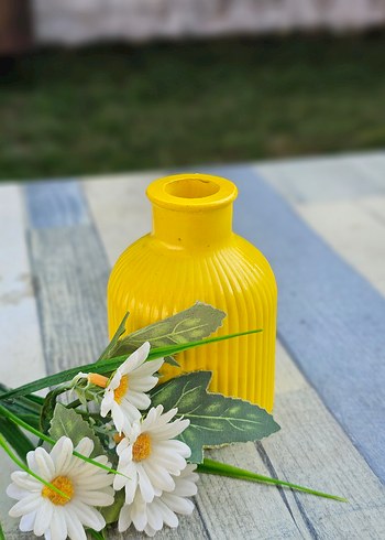  Beden Sarı Renkli İskandinav Vazo