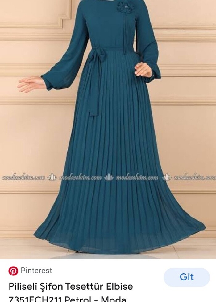 Tesettür abiye elbise - Görsel 2