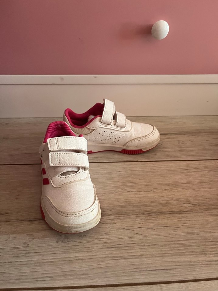 Adidas Kız Çocuk Beyaz Cırt Cırtlı Spor Ayakkabı - Görsel 4