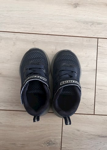 Skechers Erkek Çocuk Gri-Mavi Spor Ayakkabı - Görsel 4