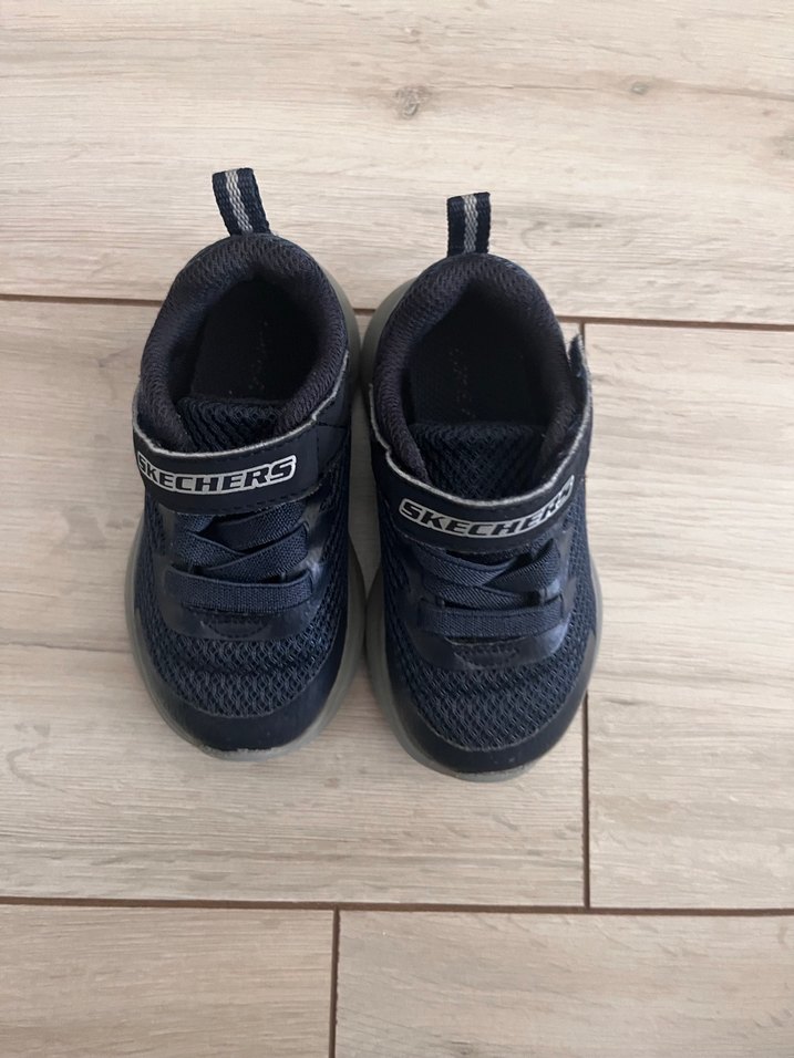 Skechers Erkek Çocuk Gri-Mavi Spor Ayakkabı - Görsel 5