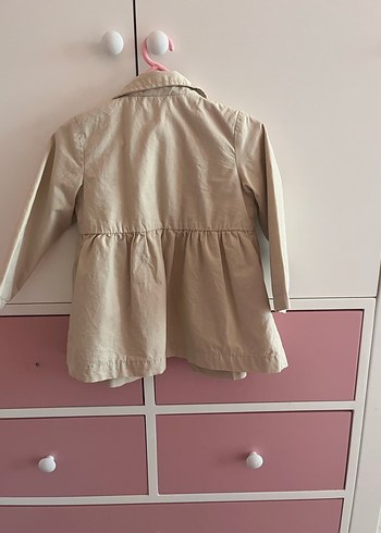 12-18 Ay Beden camel Renk Kız Çocuk trençkot