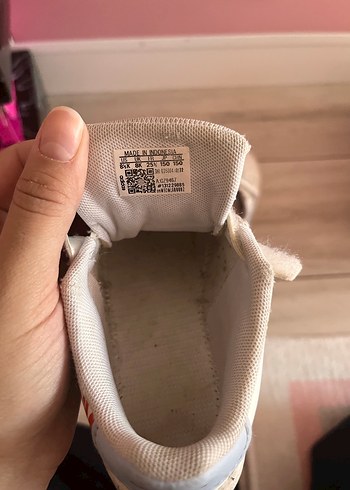 Adidas Kız Çocuk Beyaz Cırt Cırtlı Spor Ayakkabı - Görsel 4