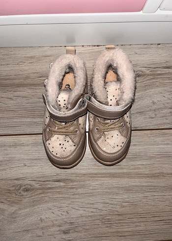 Kız Çocuk Bej Kürklü Bot - Görsel 2