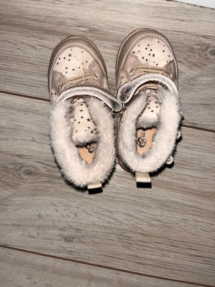 Kız Çocuk Bej Kürklü Bot - Görsel 4