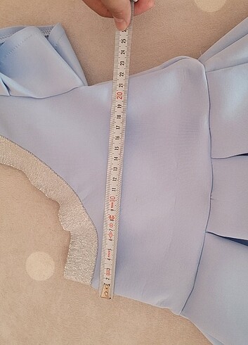 Kız çocuk buz mavisi elbise - Görsel 8