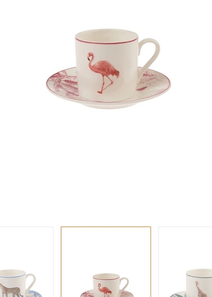 KARACA JUNGLE 6 KİŞİLİK FİNCAN TAKIMI - Görsel 5