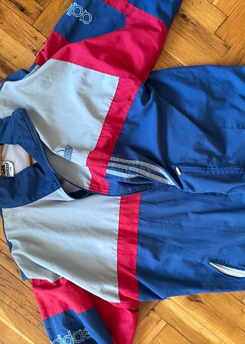 Erkek Mavi Adidas Rüzgarlık Mont