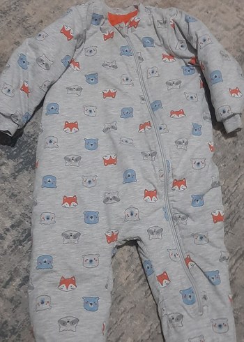 LC Waikiki Gri desenli 2 yaş çocuk uyku tulumu