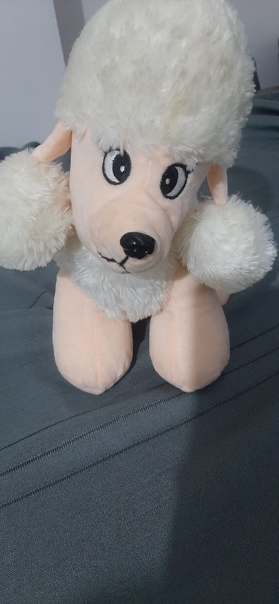 Beyaz Peluş Oyuncak Kaniş - Görsel 3