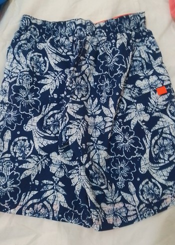 Erkek Renkli Bağlamalı Batik Desenli Şort - Görsel 3