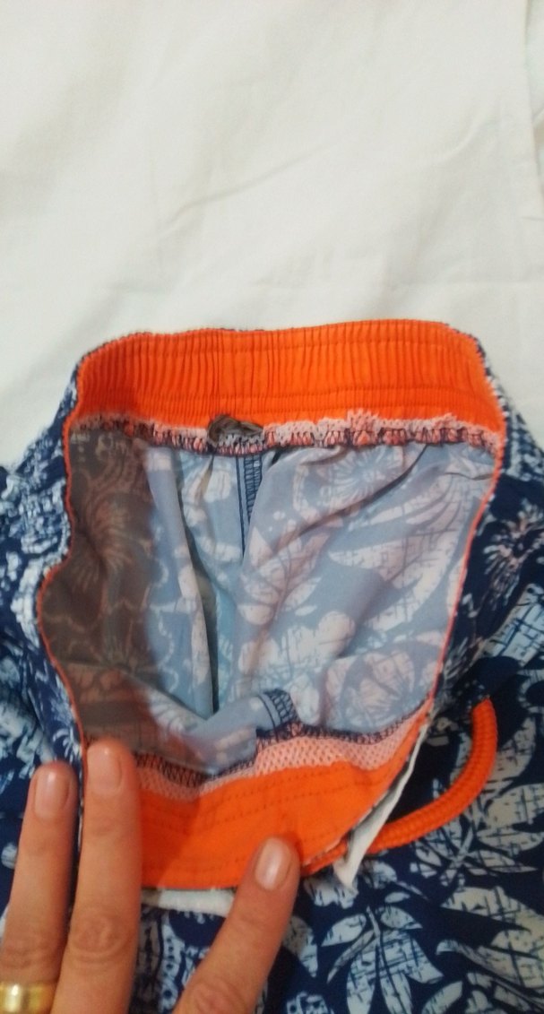 Erkek Renkli Bağlamalı Batik Desenli Şort - Görsel 2