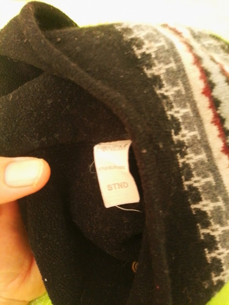 Erkek Siyah Desenli Kulaklıklı Bere - Görsel 3