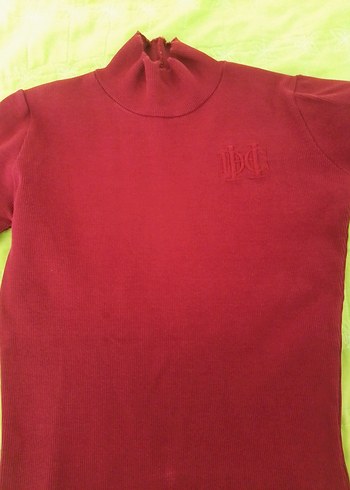 Kırmızı Kadın Balıkçı Yaka Triko Kazak - Görsel 2