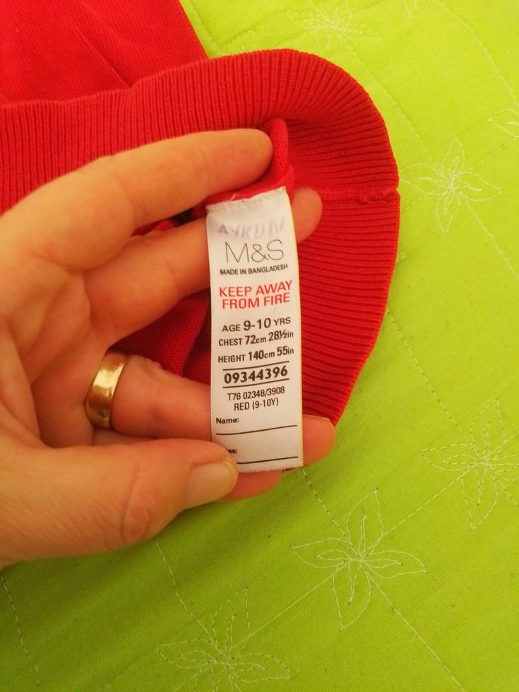 Kırmızı V Yaka erkek çocuk  Kazak - Görsel 3