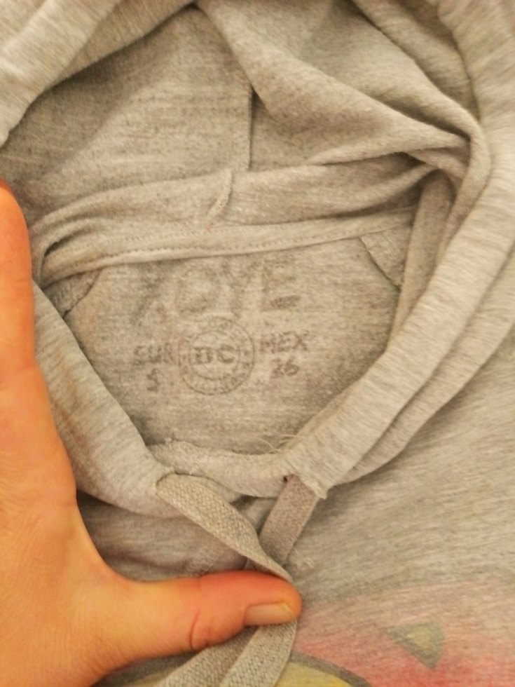 Gri Kapüşonlu Uzun Kollu Sweatshirt - Görsel 3