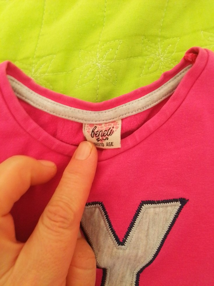 Kız Çocuk Pembe Baskılı Sweatshirt 2 di birlikte 50 TL - Görsel 3