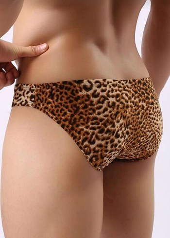 Leopar Desenli erkek slip - Görsel 2