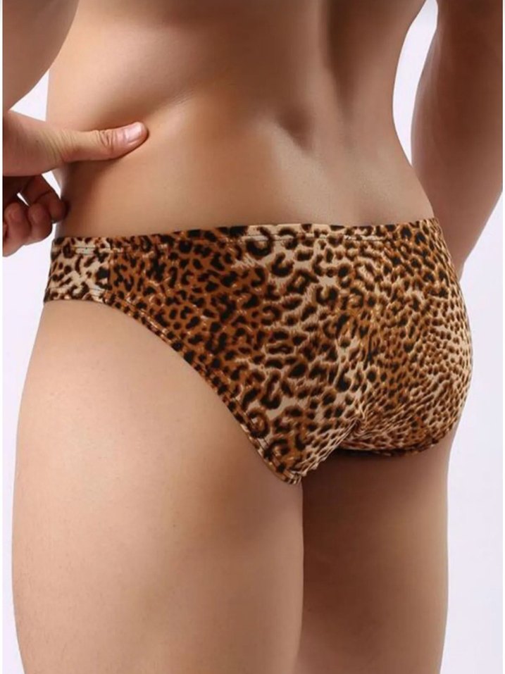 Leopar Desenli erkek slip - Görsel 2